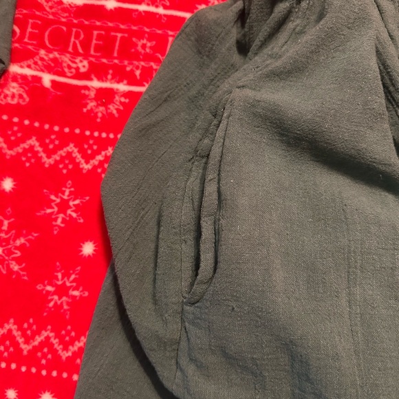 Free People Green Backless with tie summer Dress WITH POCKETS! - Picture 7 of 8